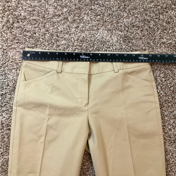 Theory Hartsdale Cropped Ankle Khaki Tan Pants Size 4 Career Office Neutral - Picture 9 of 16